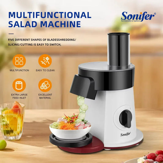 Sonifer 5-in-1 Electric Salad Maker - 200W Vegetable Slicer