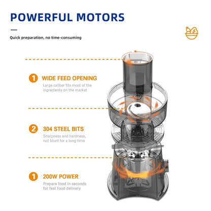 Sonifer 5-in-1 Electric Salad Maker - 200W Vegetable Slicer