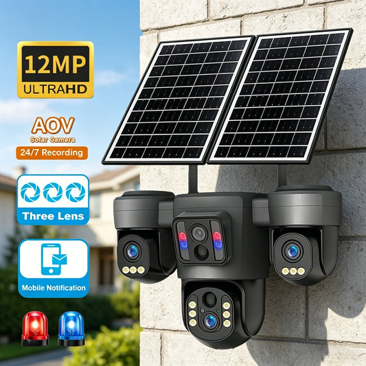 AOV Solar Security Camera – AI Smart Solar-Powered Outdoor Surveillance